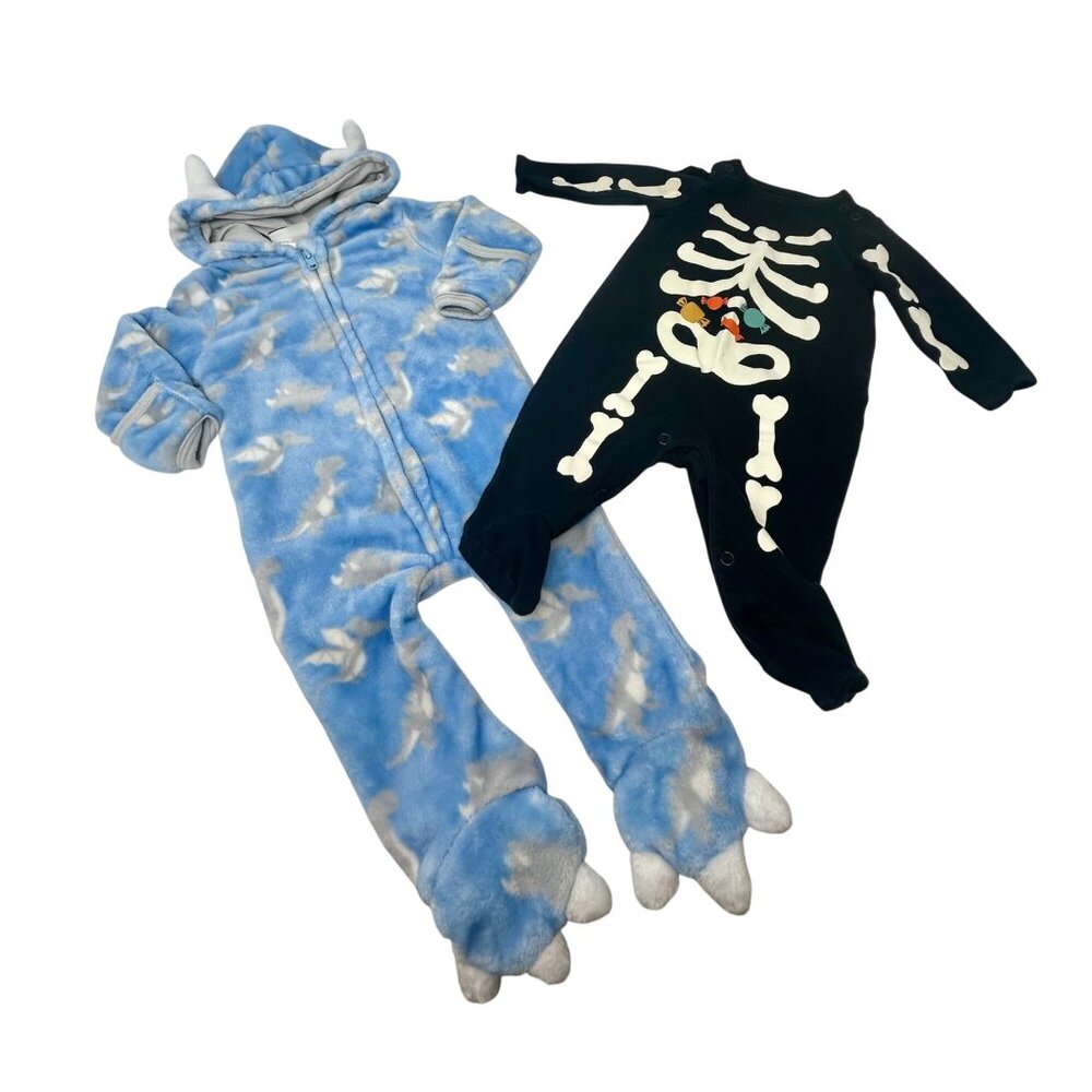 Baby Monster & Skeleton Outfits/Costumes - Size 3‎ M &  0-3M